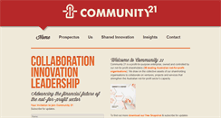 Desktop Screenshot of community21.com.au